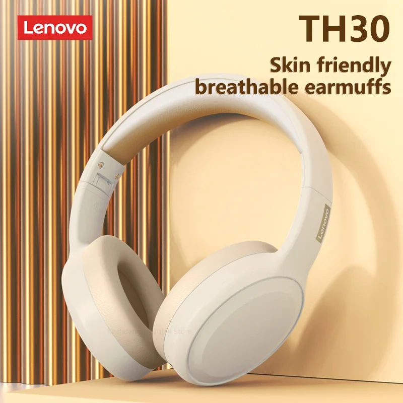 Lenovo TH30 Wireless Bluetooth 5.1 Headphones - Image 2