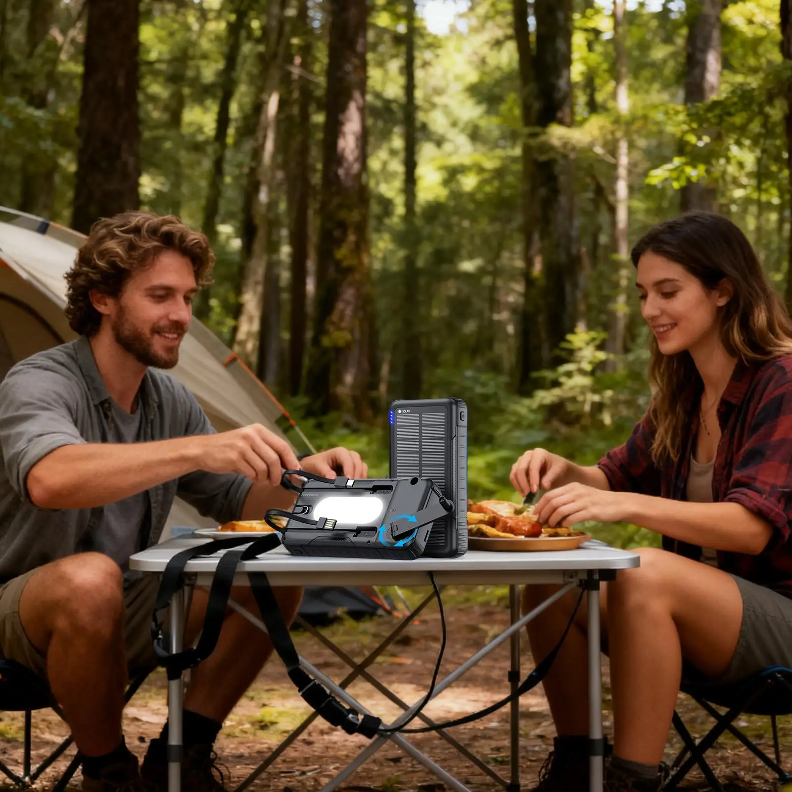 Solar Panel Power Bank 20000mAh - Image 2