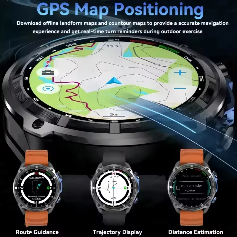 Military Sports GPS Smart Watch AMOLED - Image 2