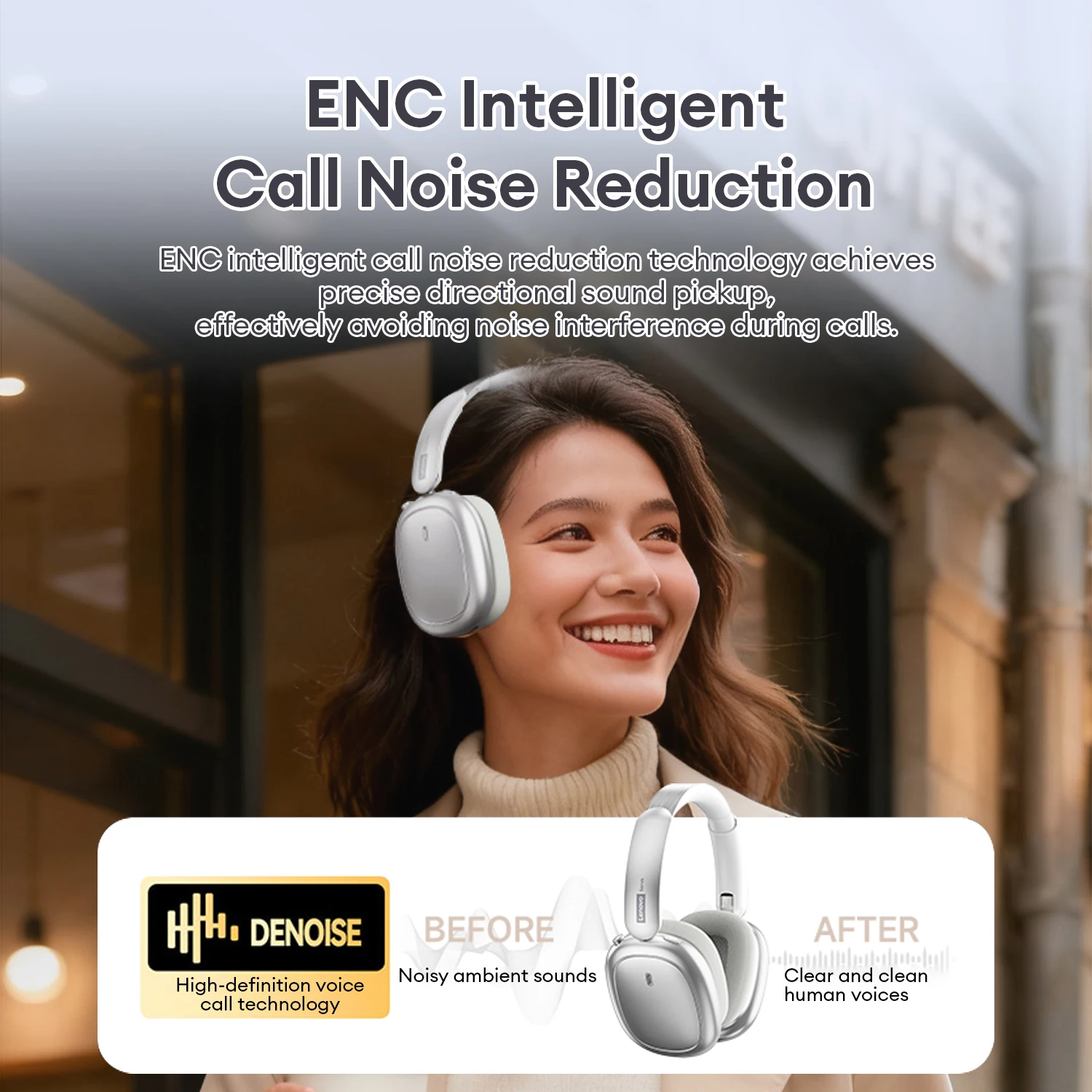Lenovo LS102 Wireless Bluetooth V6.0 Headphones - Image 6