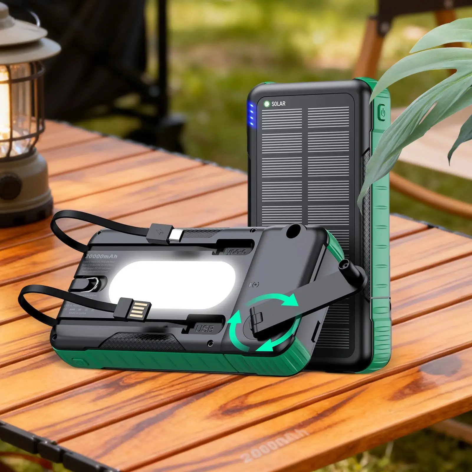 Solar Panel Power Bank 20000mAh - Image 5