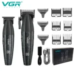 VGR Hair Trimmer Professional Clipper Cordless Barber 9000 RPM