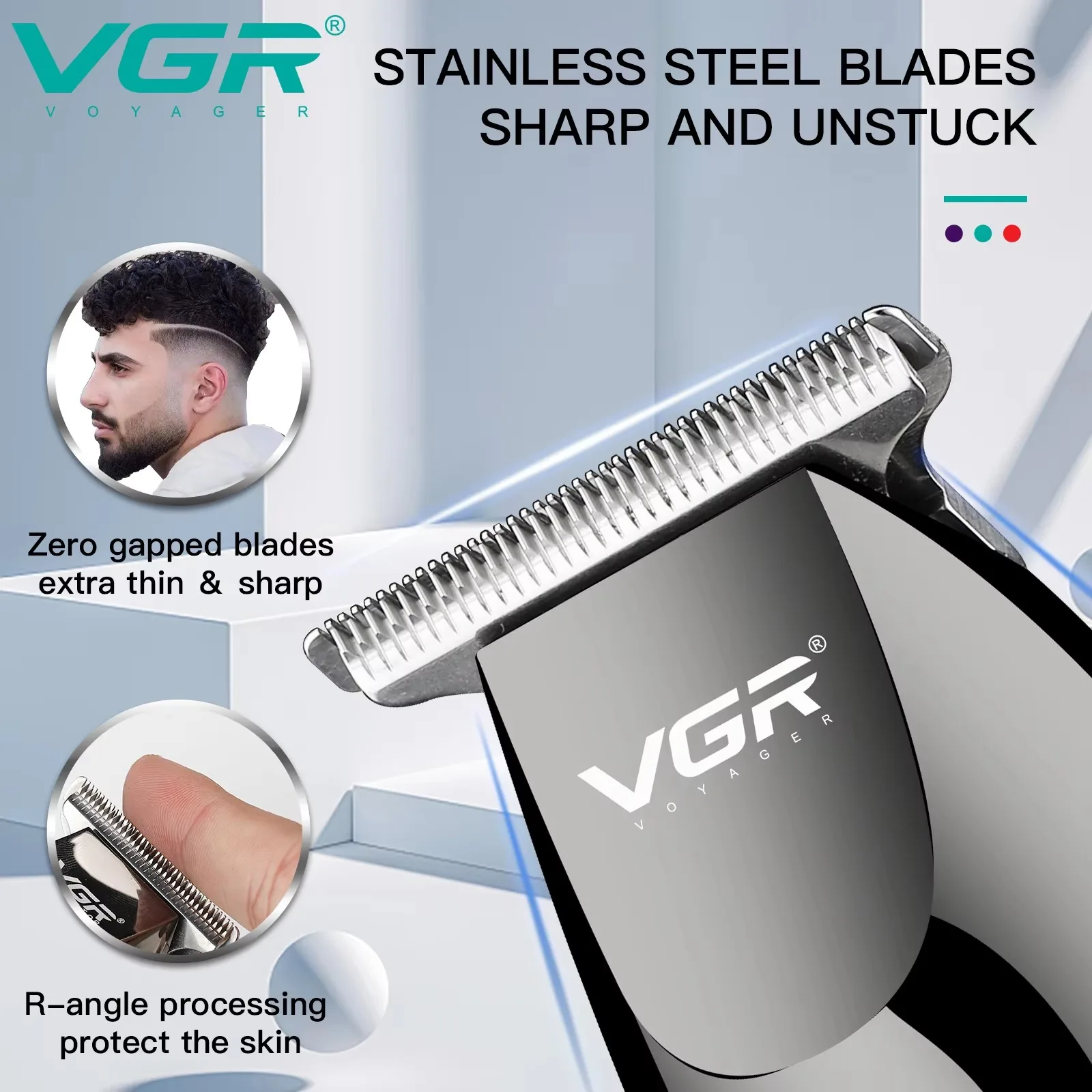 VGR Hair Clippers Professional Barber Clippers V-030 - Image 3