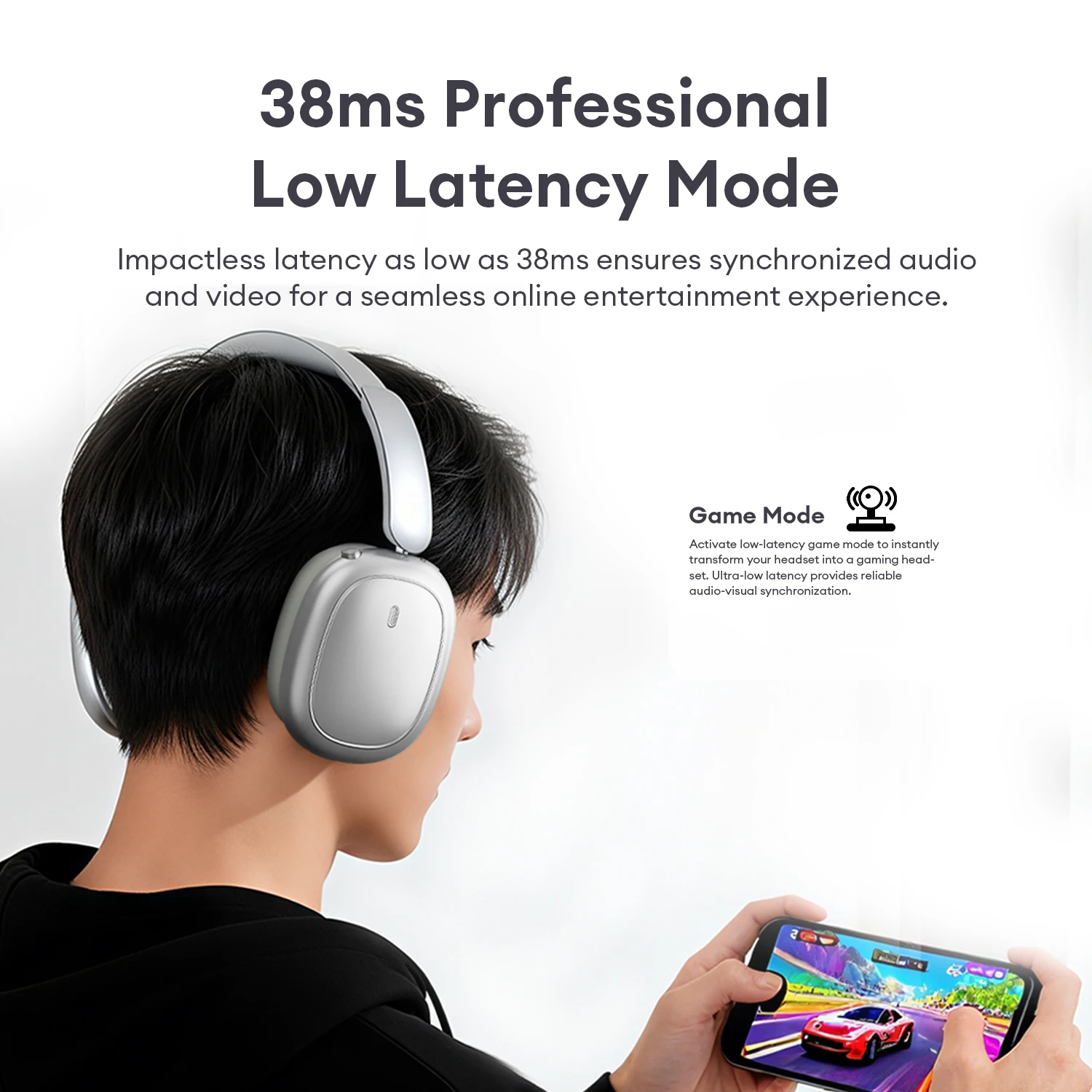 Lenovo LS102 Wireless Bluetooth V6.0 Headphones - Image 3