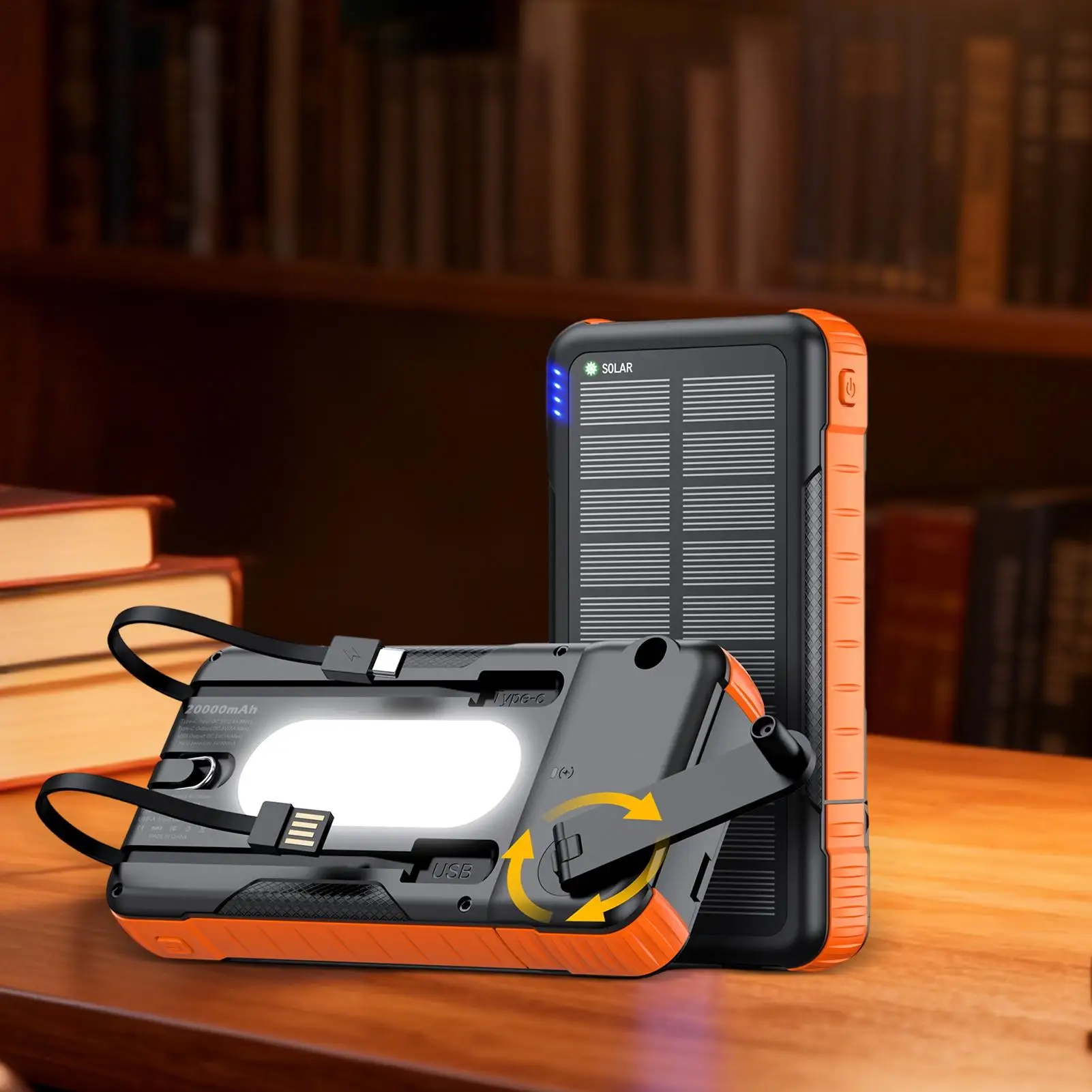 Solar Panel Power Bank 20000mAh - Image 4